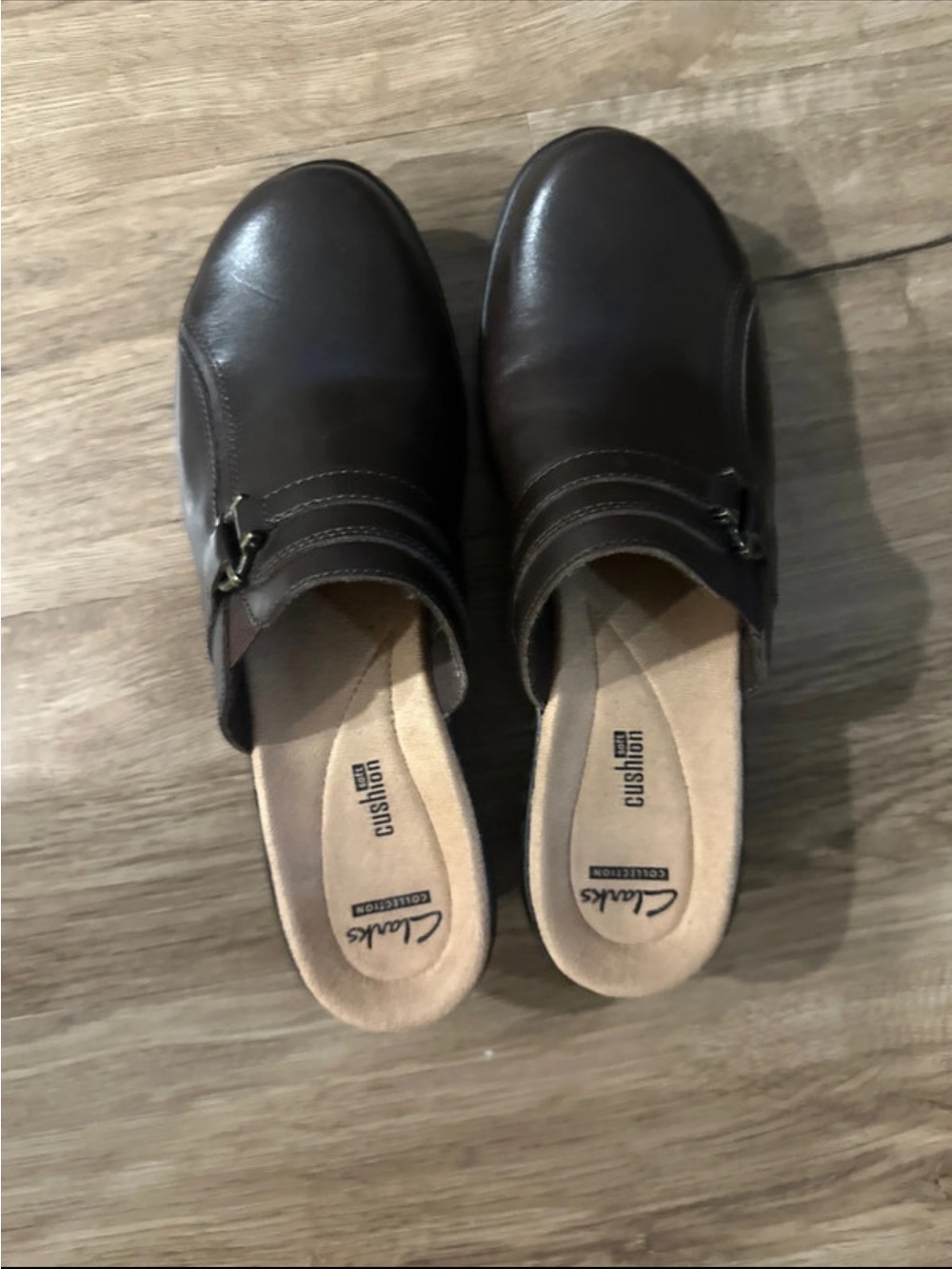 Clarks Women’s Dark Brown Slip-On Loafers